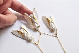 Bianco Oro-小陶瓷金属吊坠