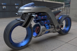 戴森（Dyson）启发令人震惊的概念摩托车