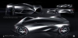 阿尔法罗密欧Stradale概念车素描项目