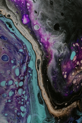 流畅的五颜六色液态纹理