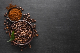 质感的咖啡豆
