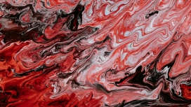 红色流淌的纹理抽象图