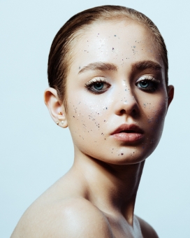 La luna-荧光橙美容人像