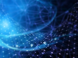 动感时尚的扭曲网络线