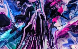 抽象唯美的液态纹理图