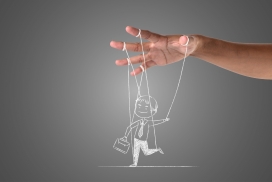 虚实的线条跳舞木偶