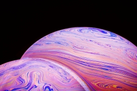 液态彩色的地球表面