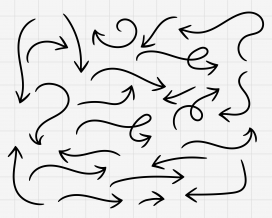 简洁蛇形箭头花纹素材