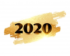 水墨风立体2020数字