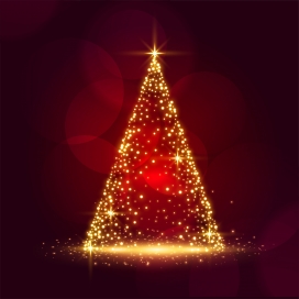 闪光的圣诞树素材下载