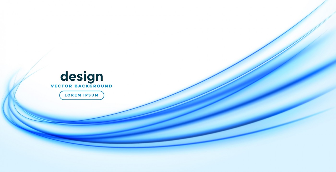 抽象的光滑蓝色波浪线背景图图片