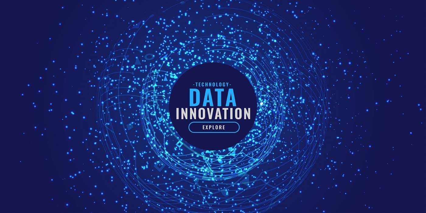 蓝色粒子爆裂技术概念素材图图片