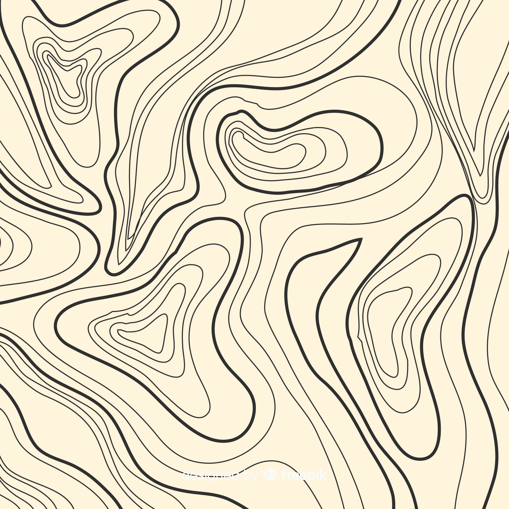 弯曲的年轮线素材