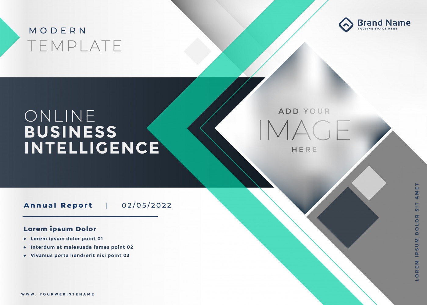 几何图形宣传册设计图片