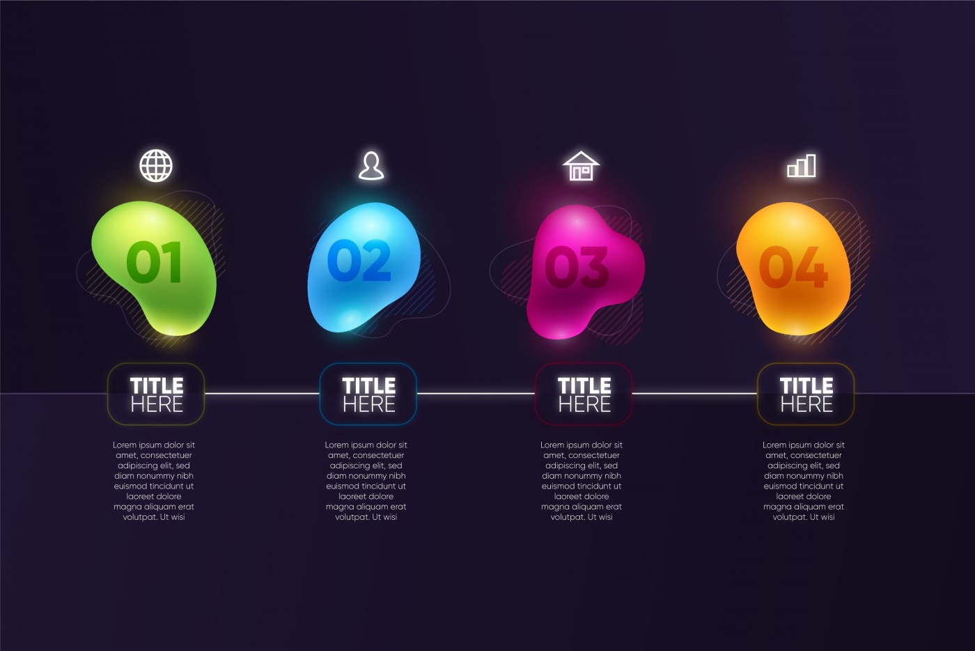 五彩豌豆形标签素材下载图片