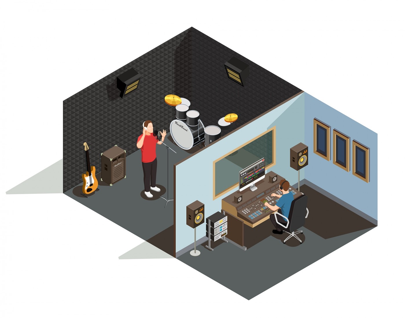 音乐人录音棚制作素材下载图片