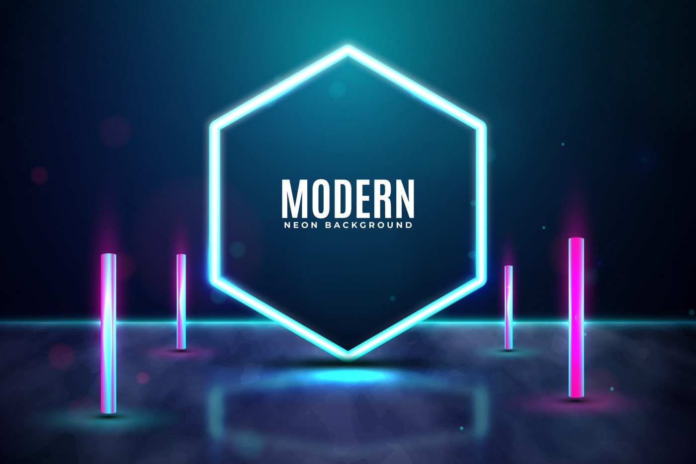 概念几何霓虹灯背景图片