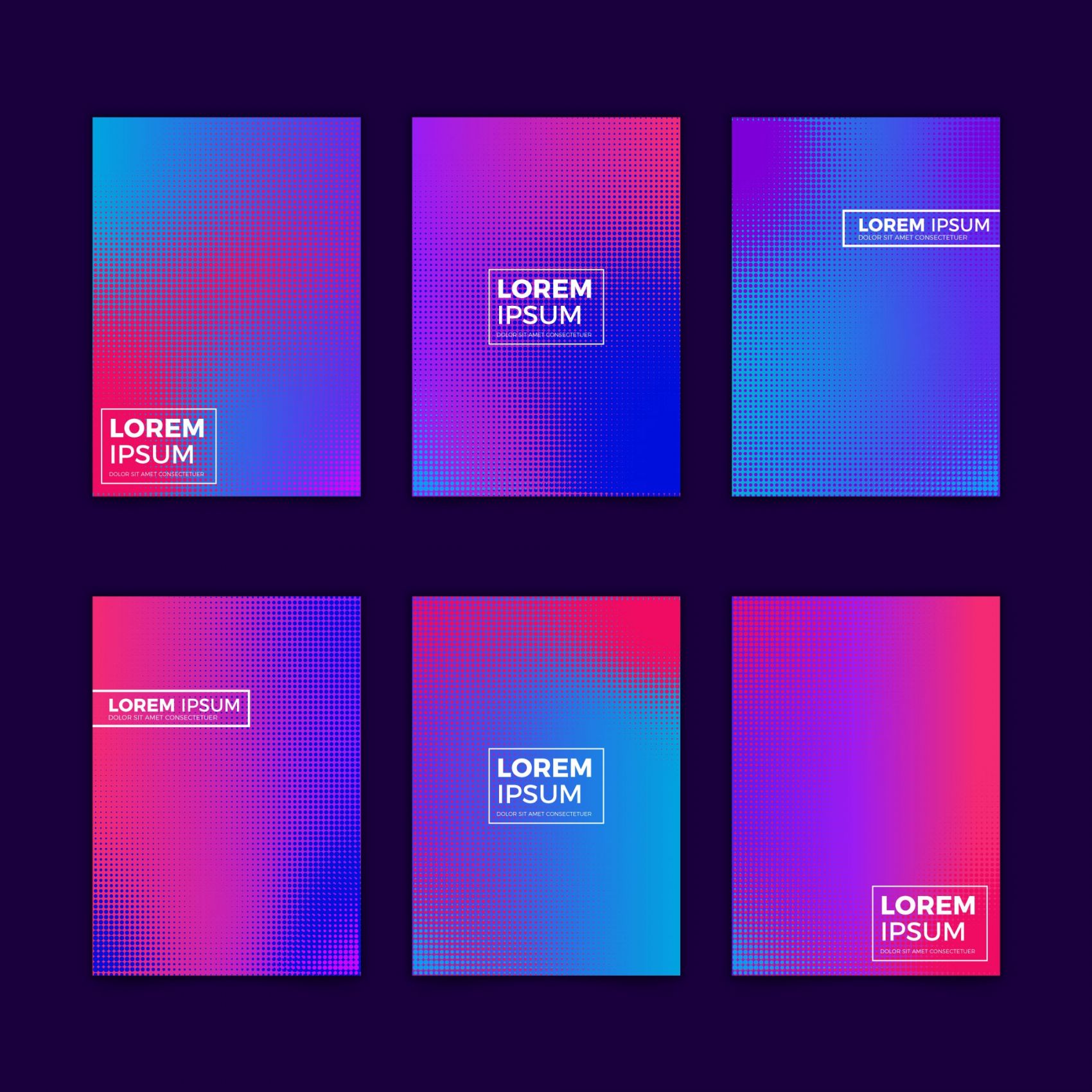 彩虹渐变打孔的卡片图片