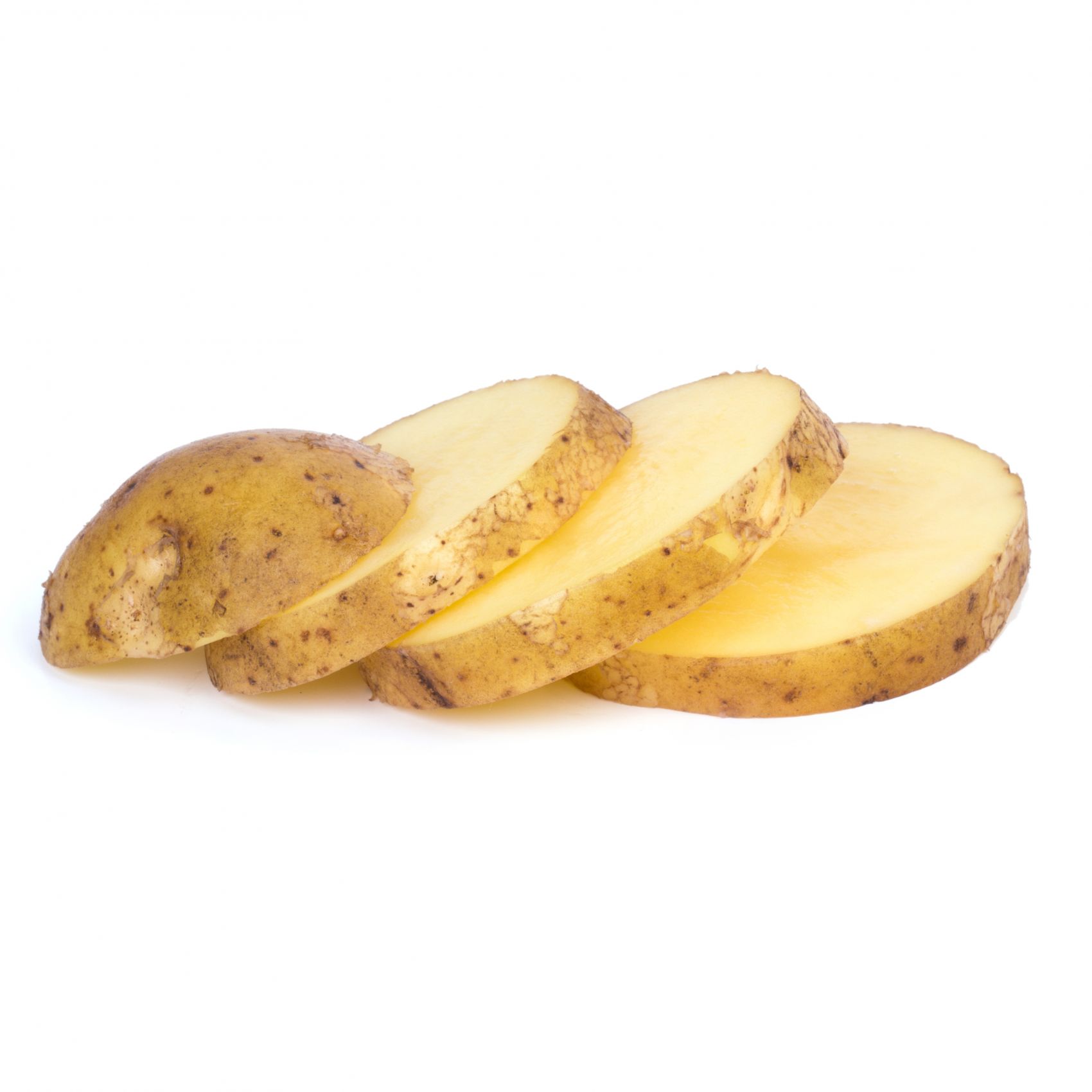 金黄土豆切片图片