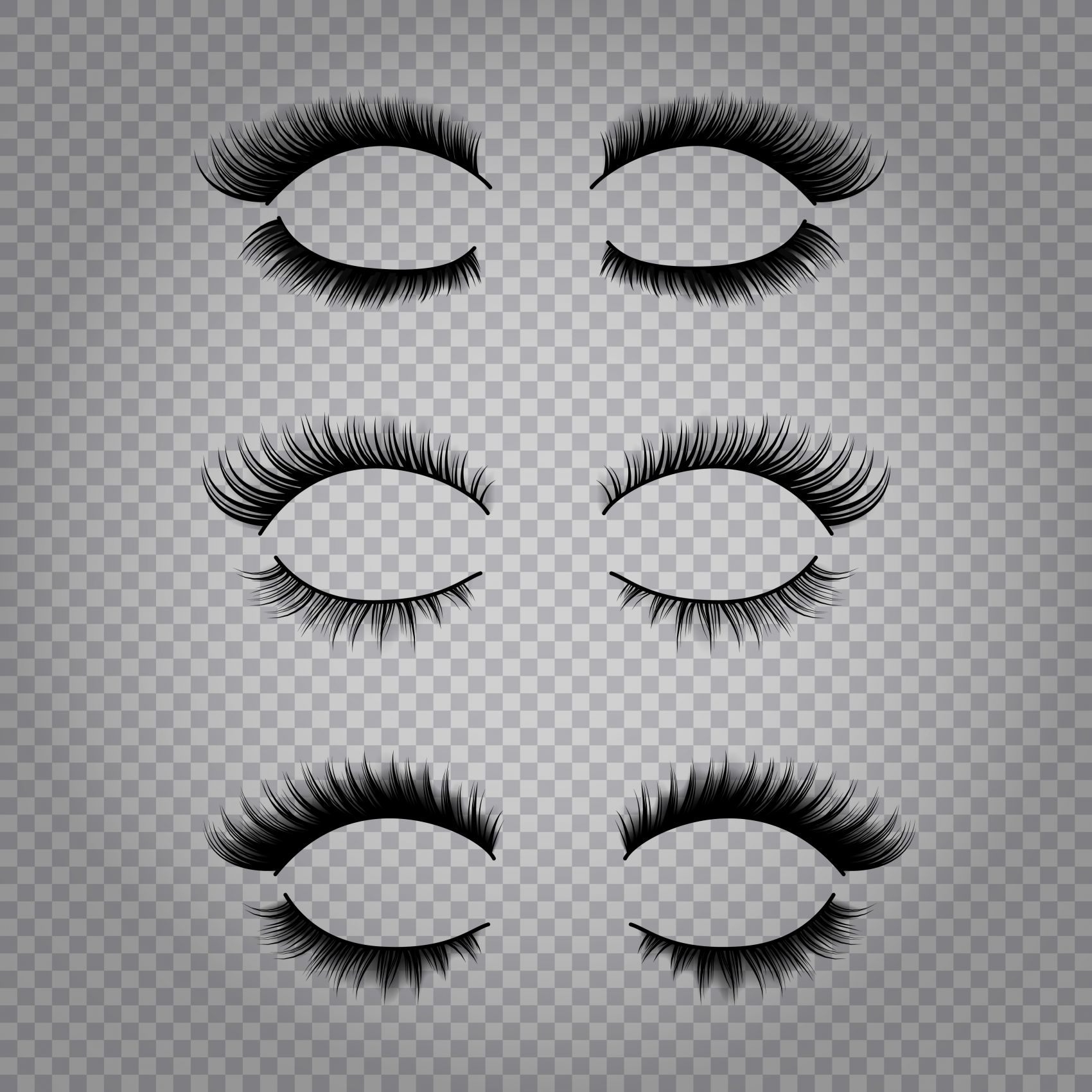 黑色女性假睫毛png图片素材