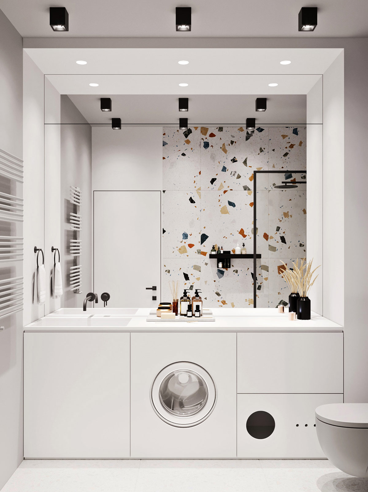 用红色和蓝色提升的家居装饰---酷图编号36