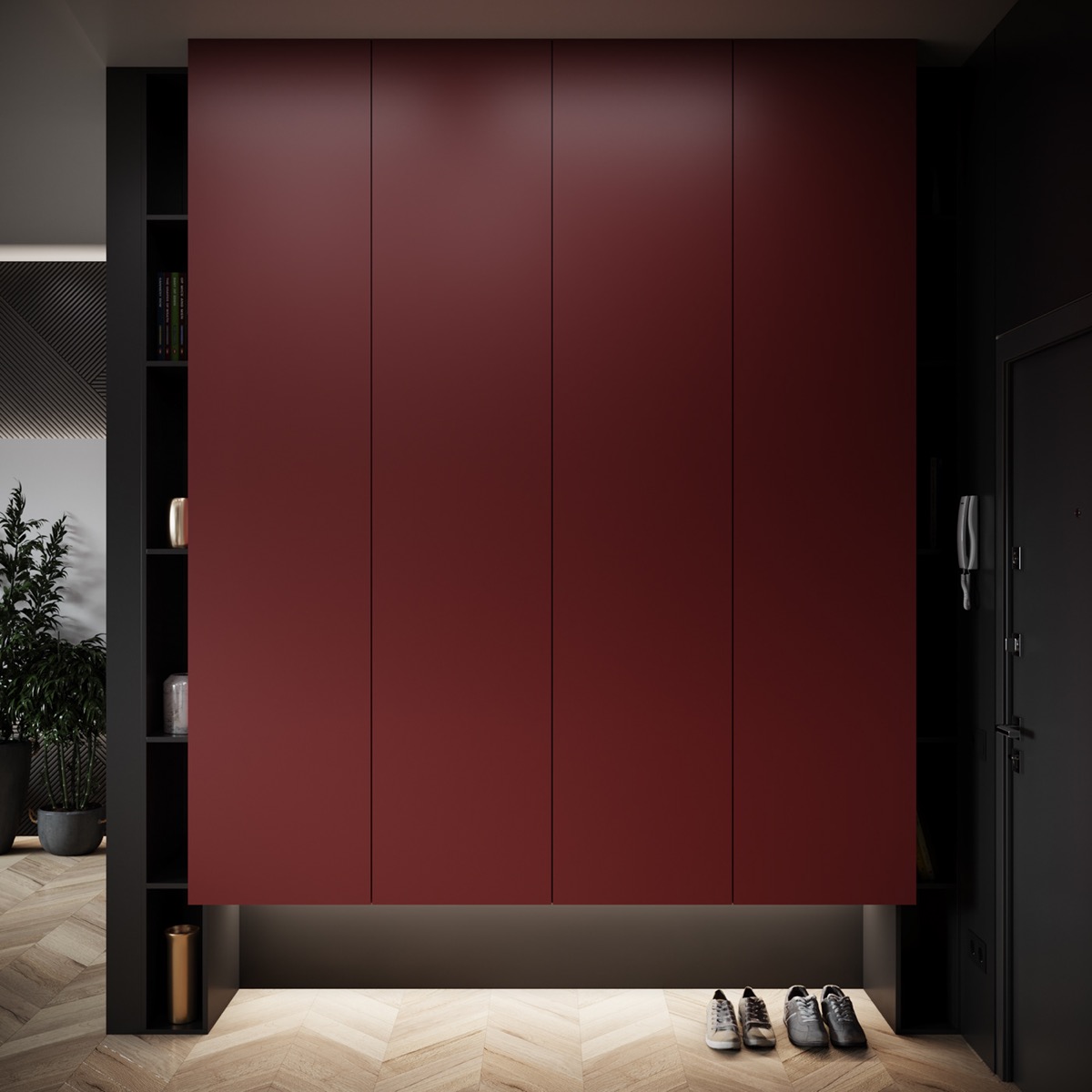 用红色和蓝色提升的家居装饰---酷图编号23