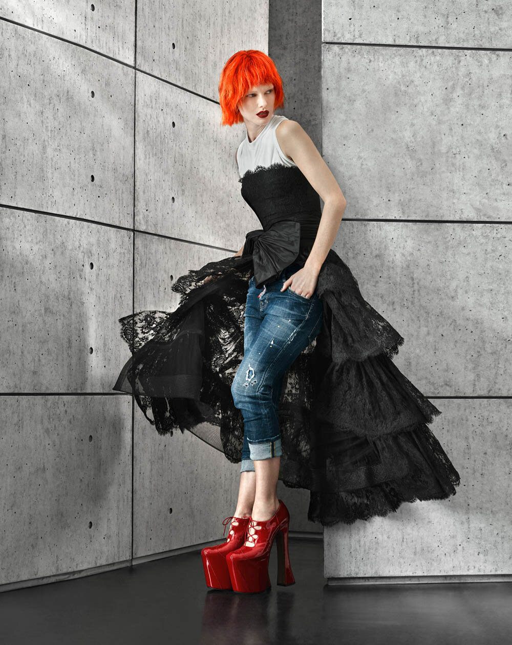 汉娜·霍尔曼-玛丽·克莱尔(Marie Claire)美国时尚的街拍人像---酷图编号3