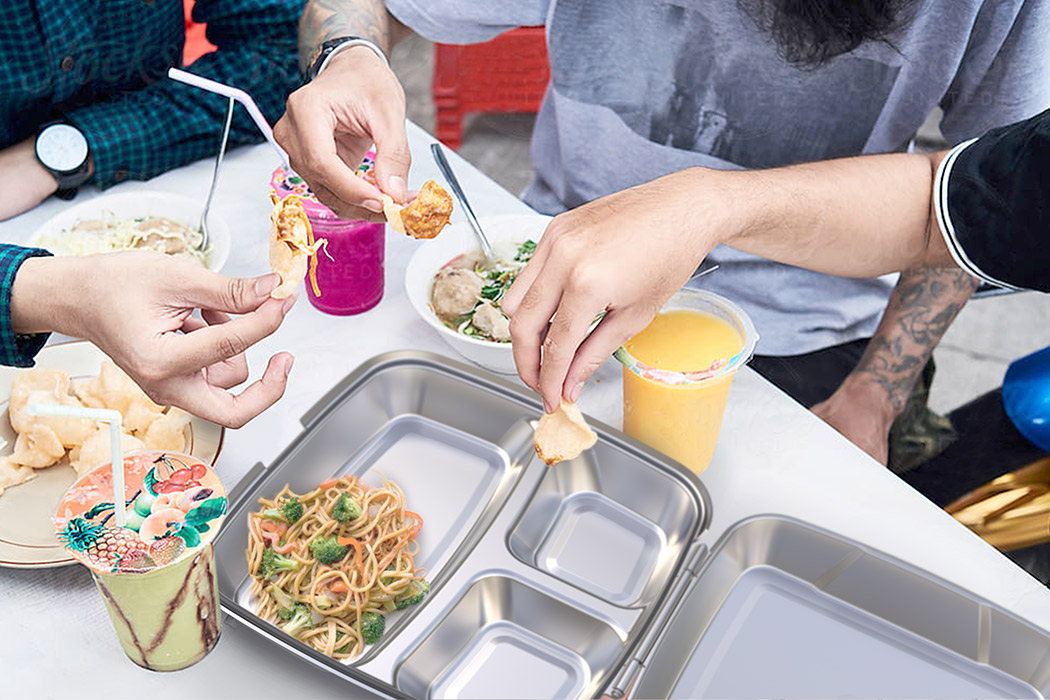 一个可节省500年发泡胶回收的持续外卖盒---酷图编号3