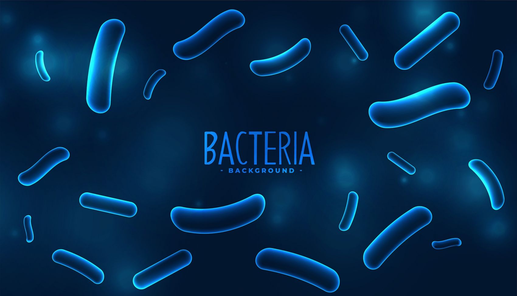 蓝色微生物细菌图片 手机移动版