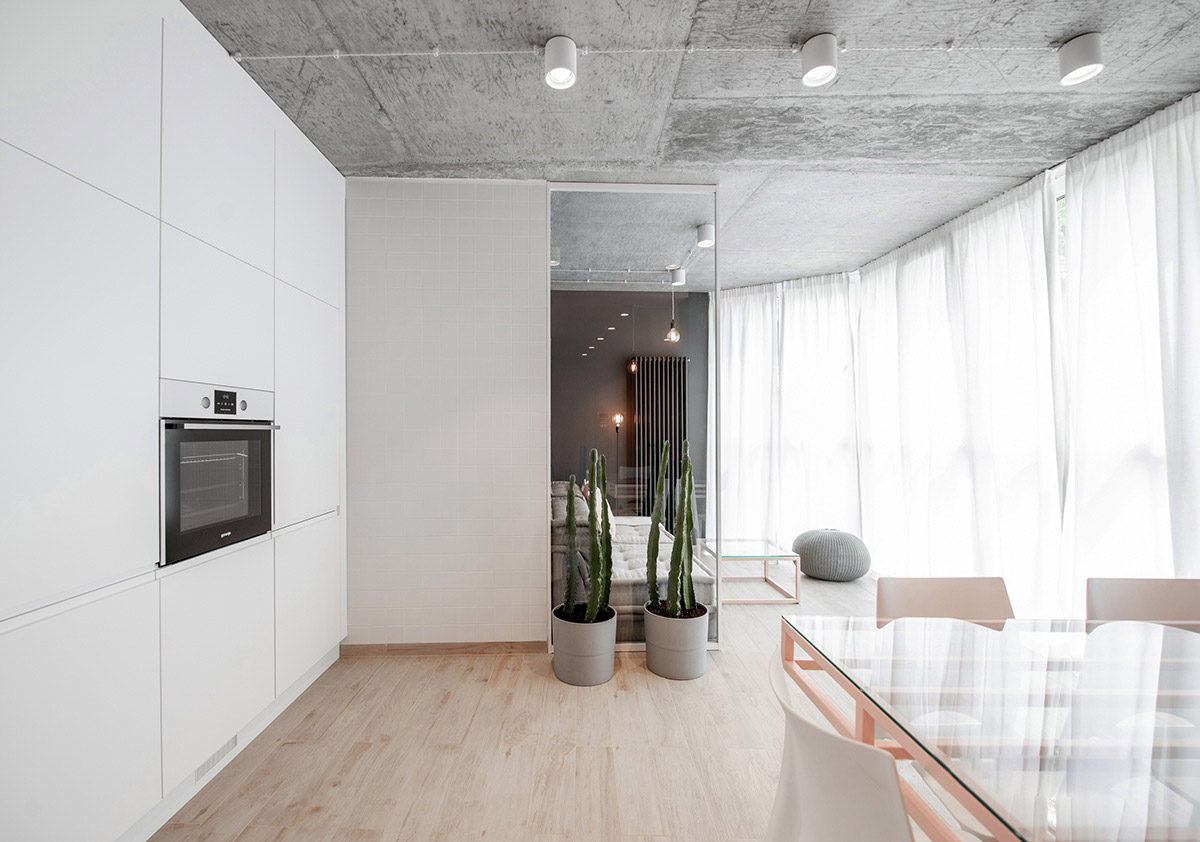 带有酷炫独特设计功能的粉色和灰色居家室内设计---酷图编号34