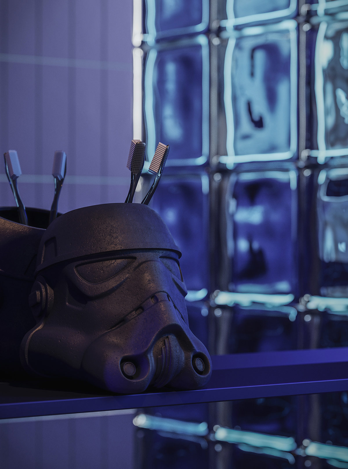 带有酷炫独特设计功能的粉色和灰色居家室内设计---酷图编号19