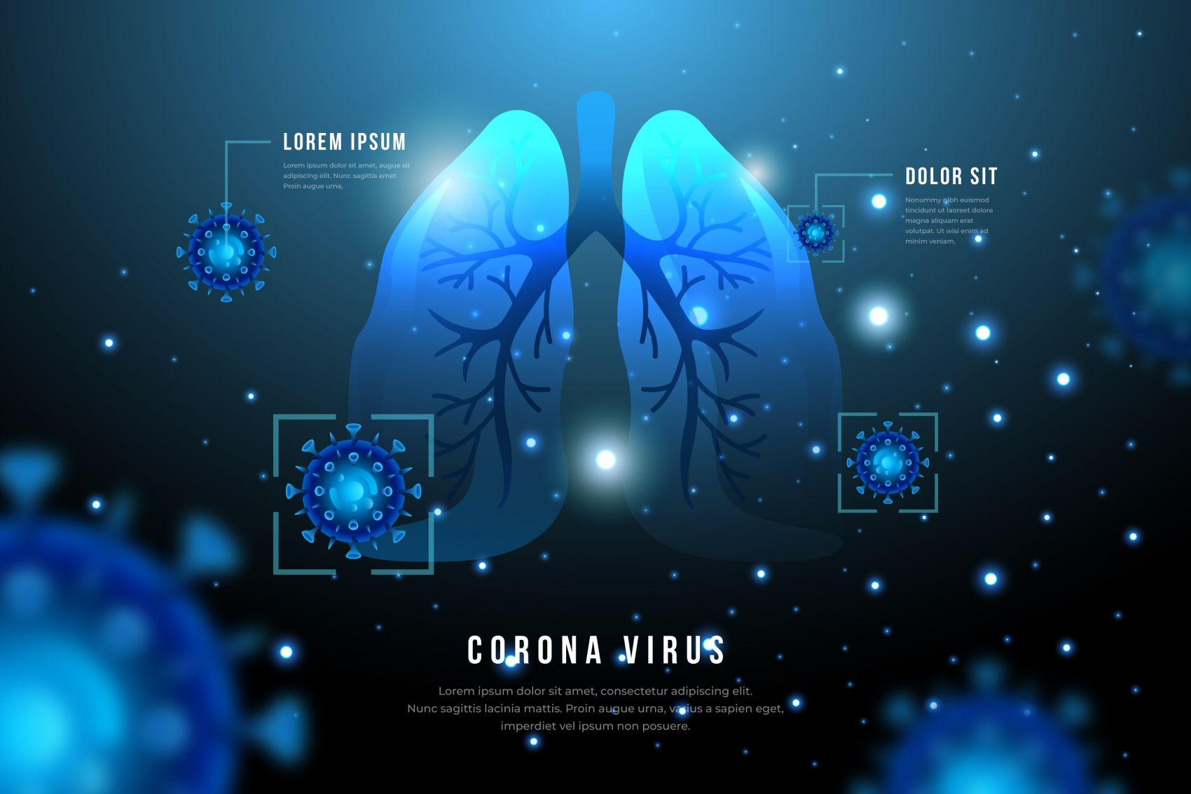 冠状病毒感染的肺部图片