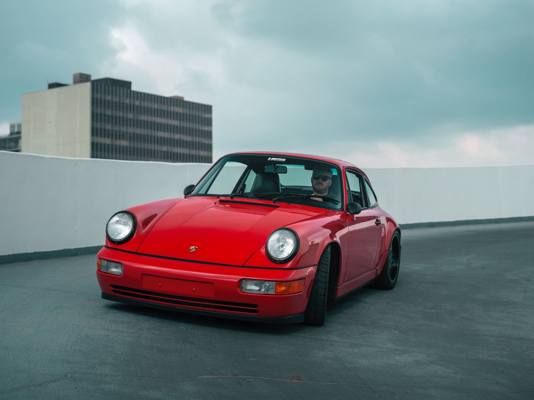 Porsche 964-红色保时捷964复古汽车图片