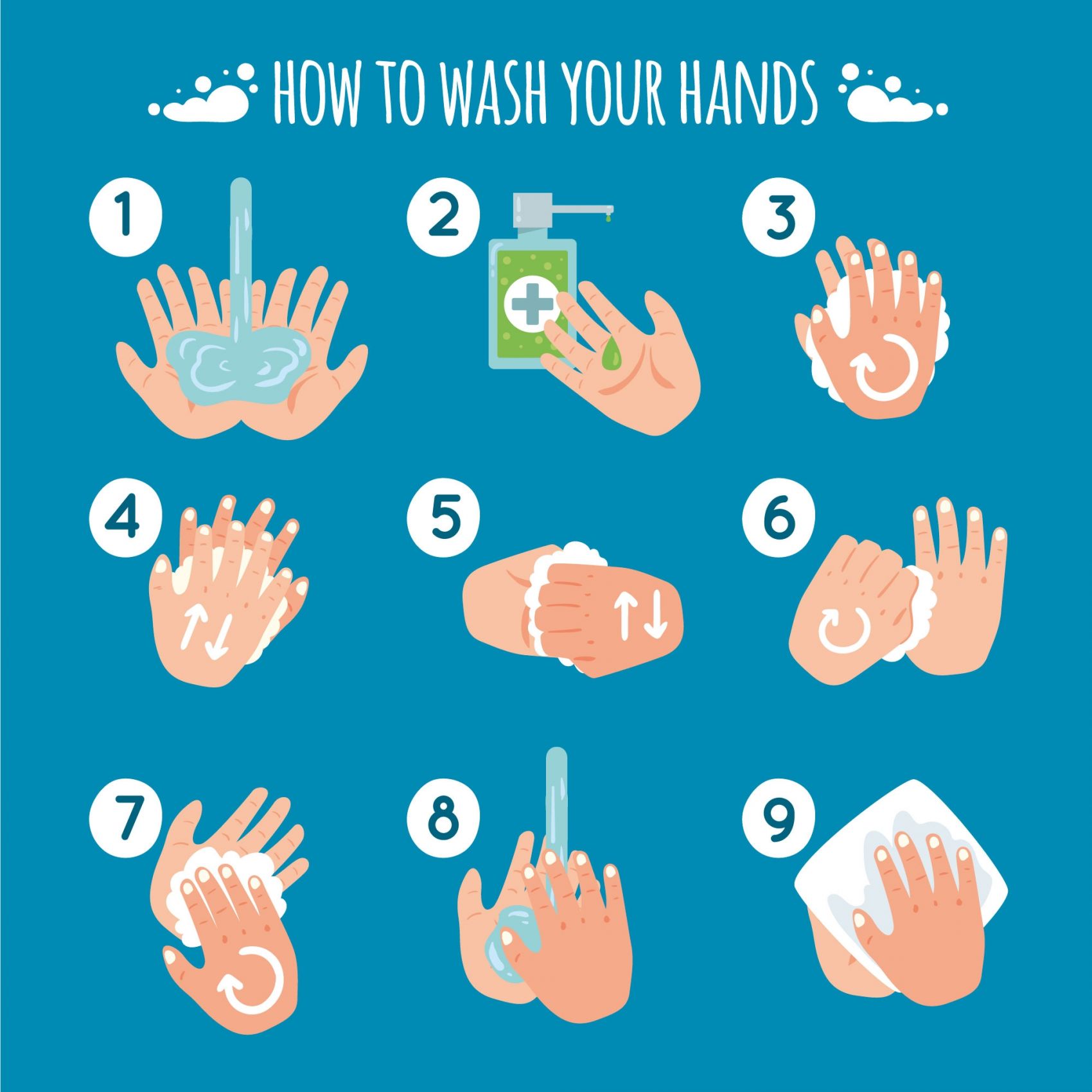 洗手卡通素材图元素下载图片