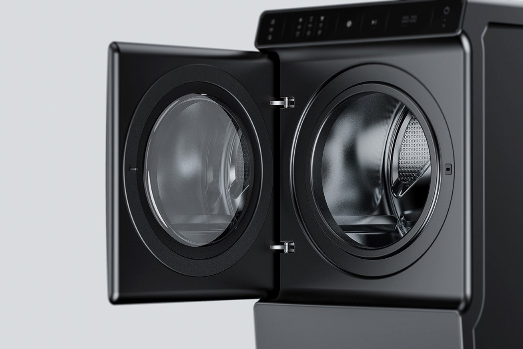 以节省小型家庭空间门向内滑动的前装式洗衣机---酷图编号10