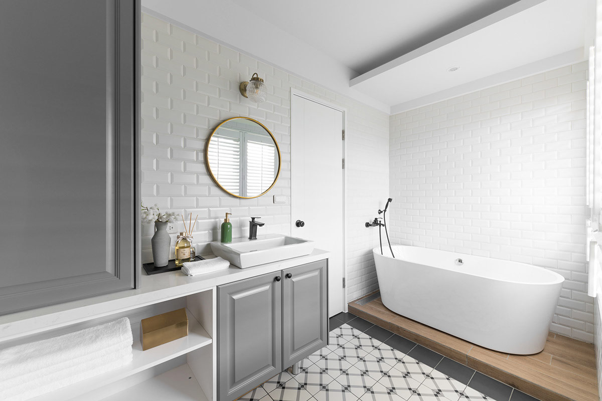 通过柔软的灰色,白色和天然木材装饰营造舒适感的室内设计---酷图编号26