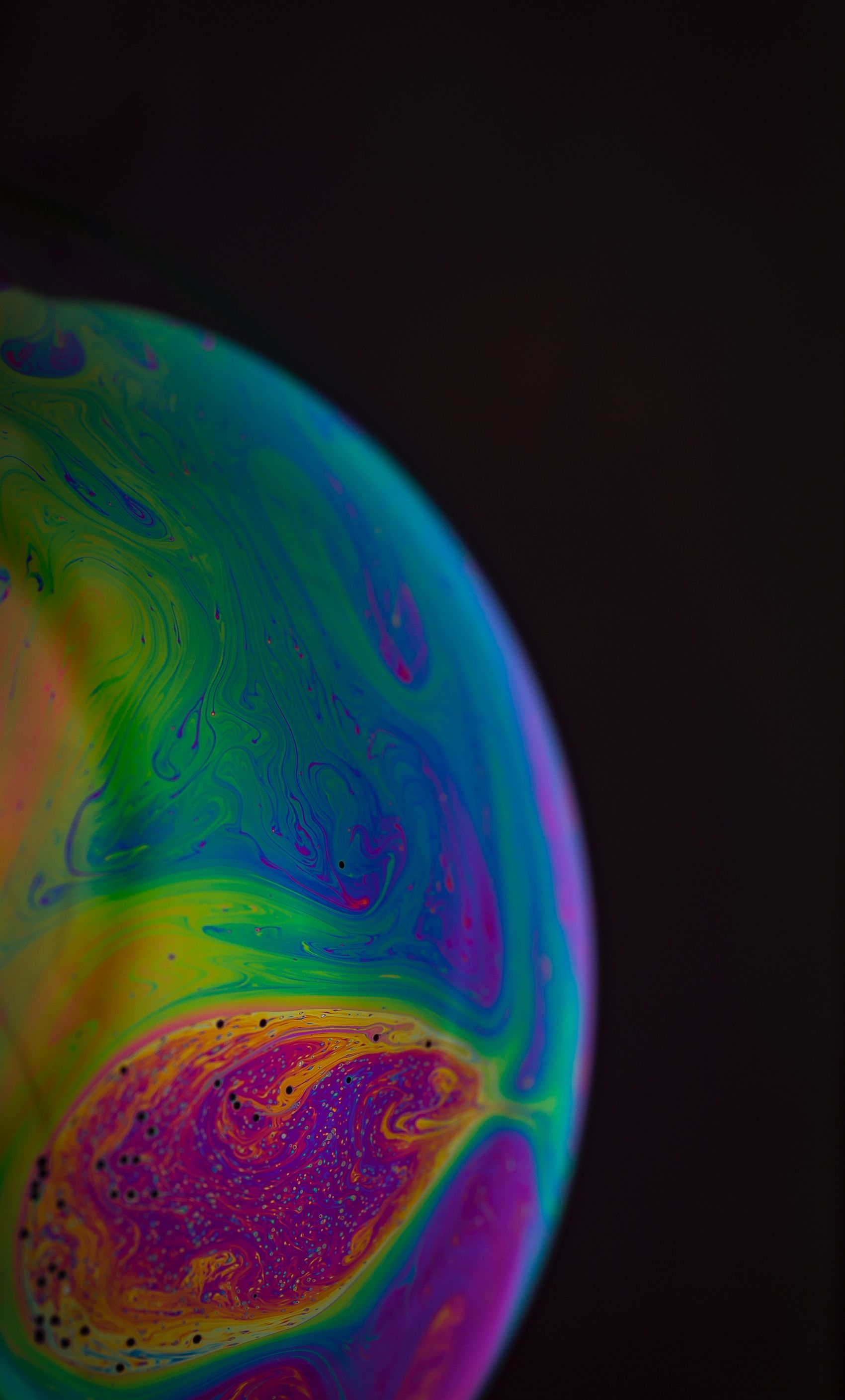 炫彩的液态地球图片