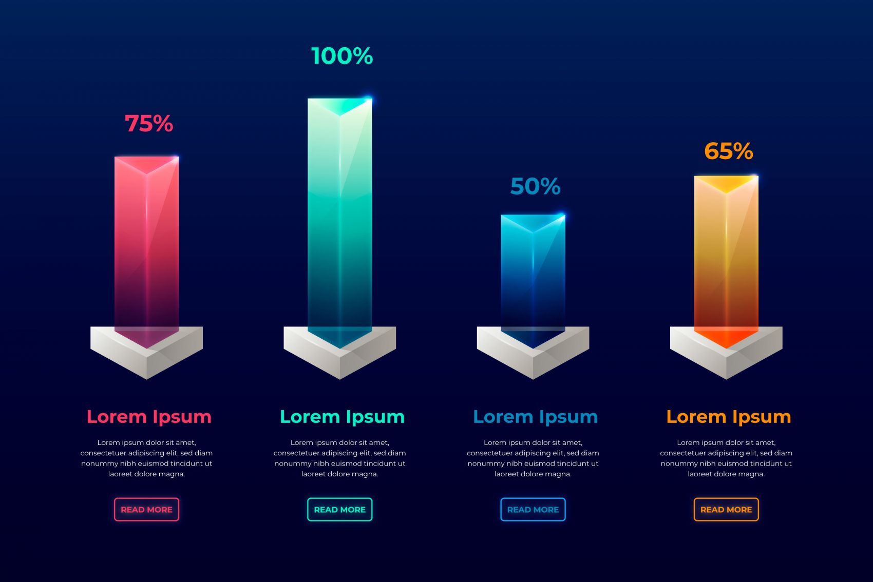 时尚质感炫彩的正方体立体标签素材图片