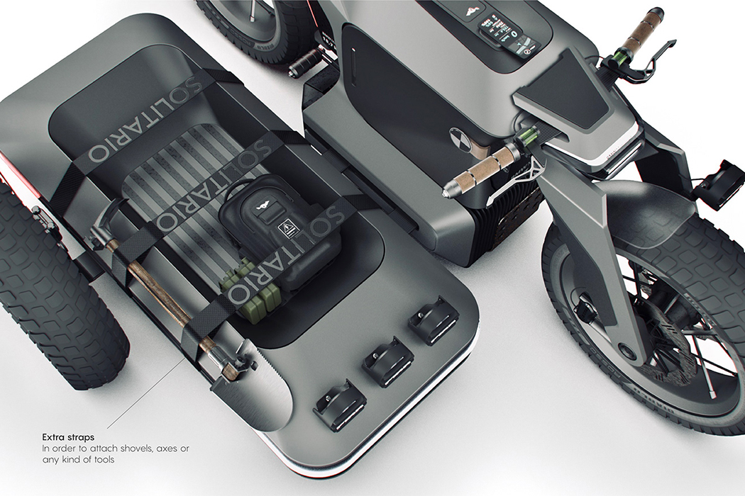 它还具有带基本控件的屏幕显示,可通过其简单的UI简化通讯。摇臂支撑带把手的细长棕色马鞍形皮革座椅。整个摩托车由18.7 kWh电池供电,并由杂物车的额外补给提供支持。它仍然是一个概念,因此尚不知道确切的性能,但它是为远距离骑行而设计的,对于平衡怀旧感和未来感的电动自行车而言,它非常整洁。