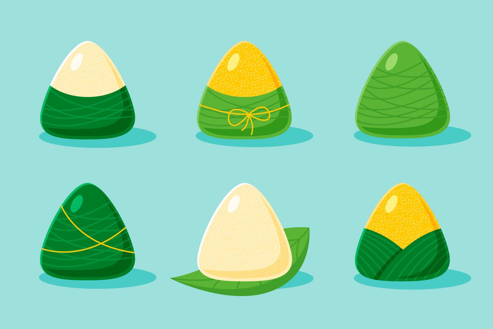 蛋黄粽子素材图片