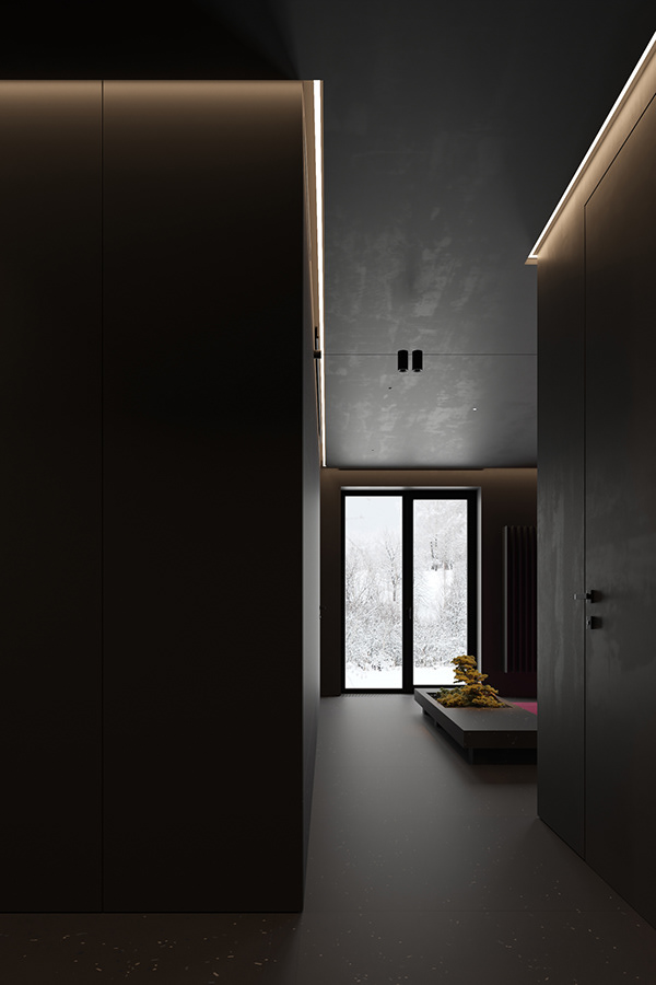 fl1h-莫斯科黑屋室内设计---酷图编号4