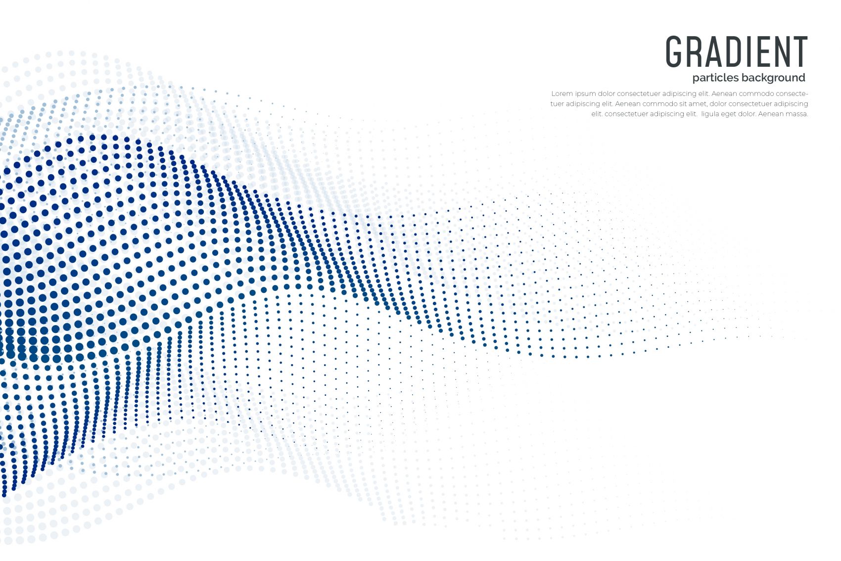 蓝色圆点粒子曲线素材图片