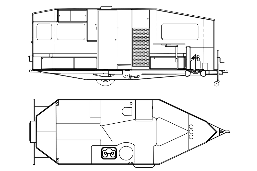 利用空气动力学技术将能耗降低15%的小型移动房屋---酷图编号1322886