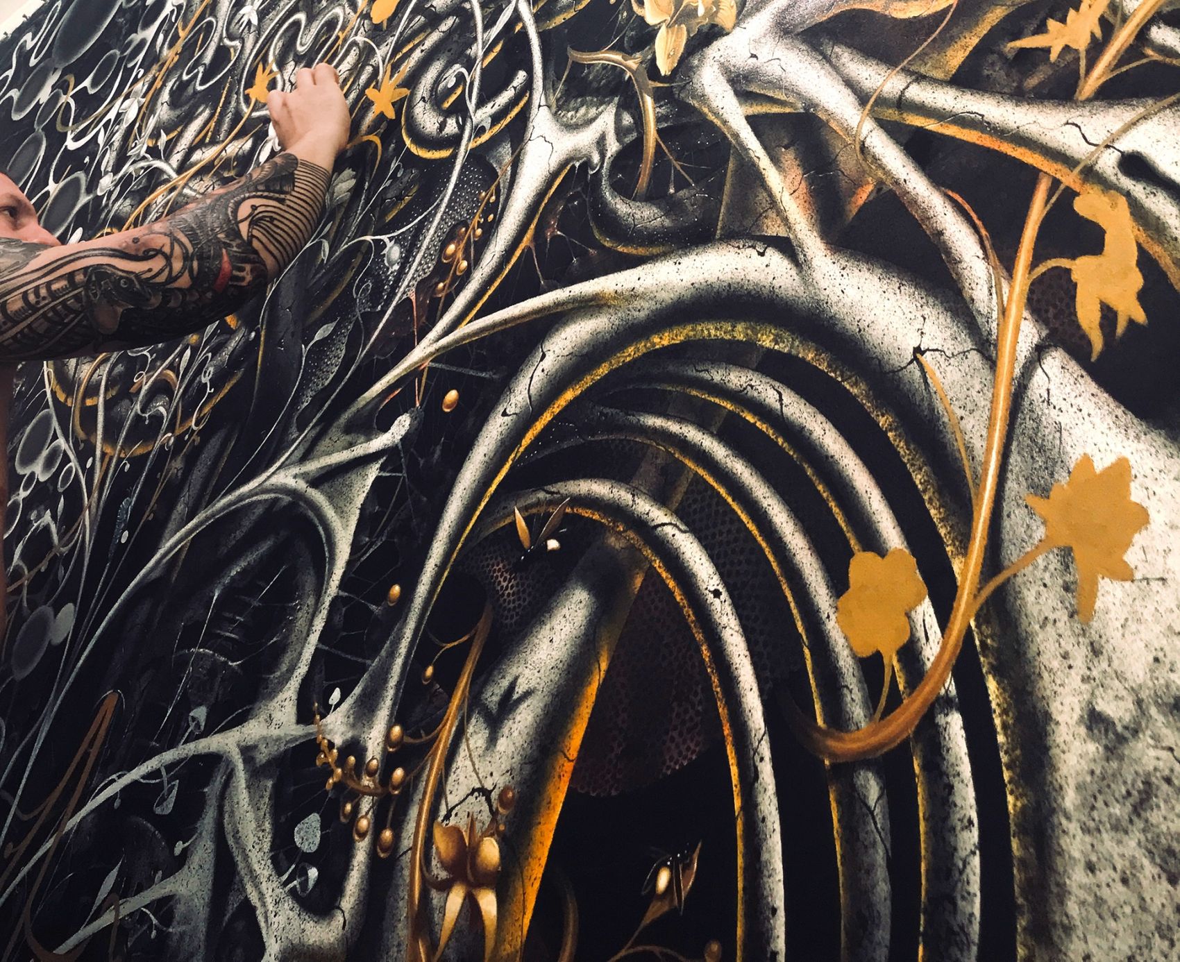 Enlightenment-画布上的混合媒体封面大图