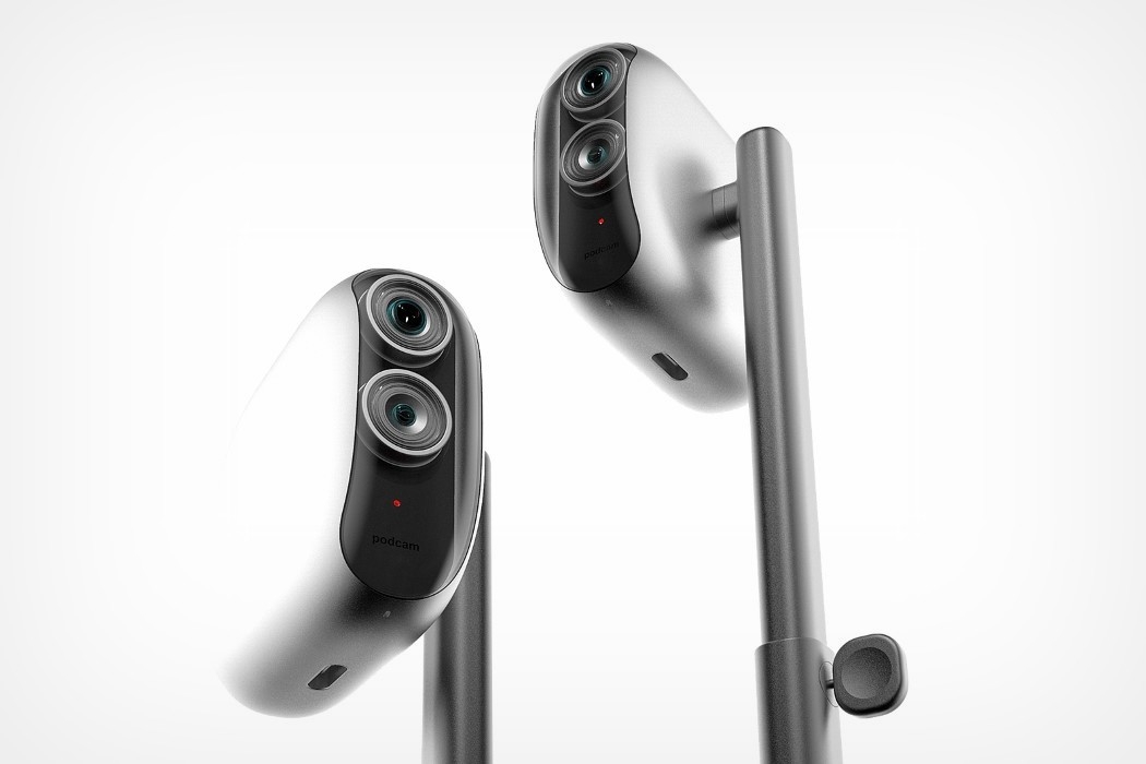 非常适合播客的双镜头台式摄像机图片