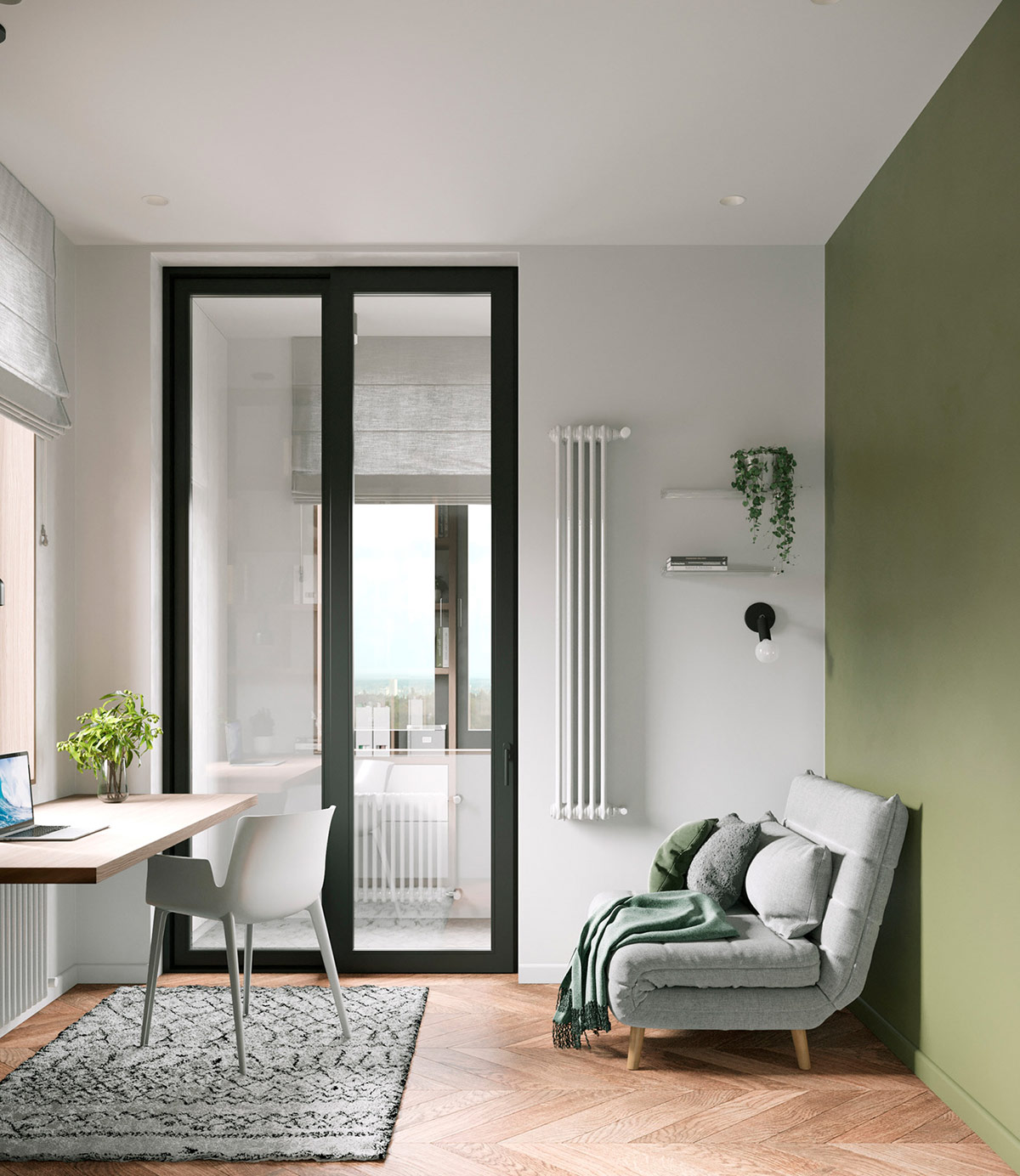 淡绿色装饰的室内设计---酷图编号28