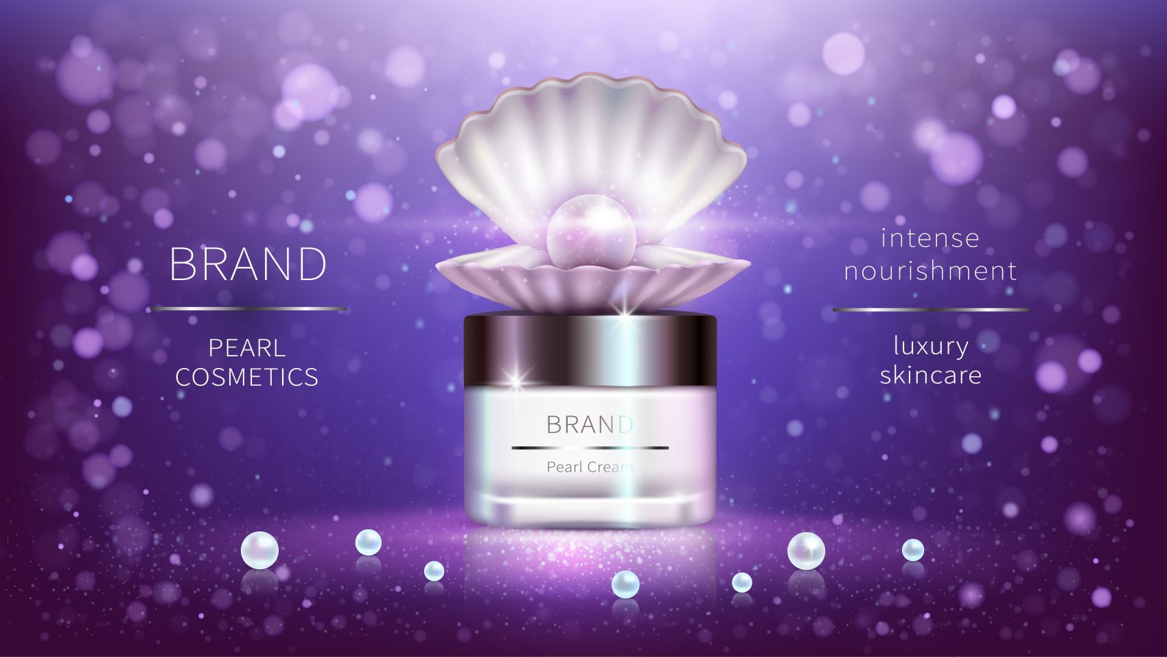 紫色护肤品面霜素材图片