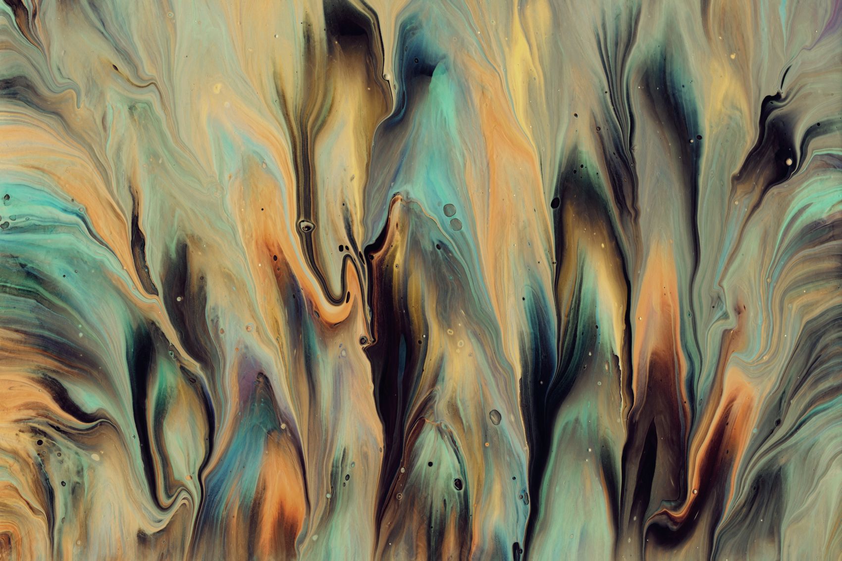 黄金色的液态花纹图图片