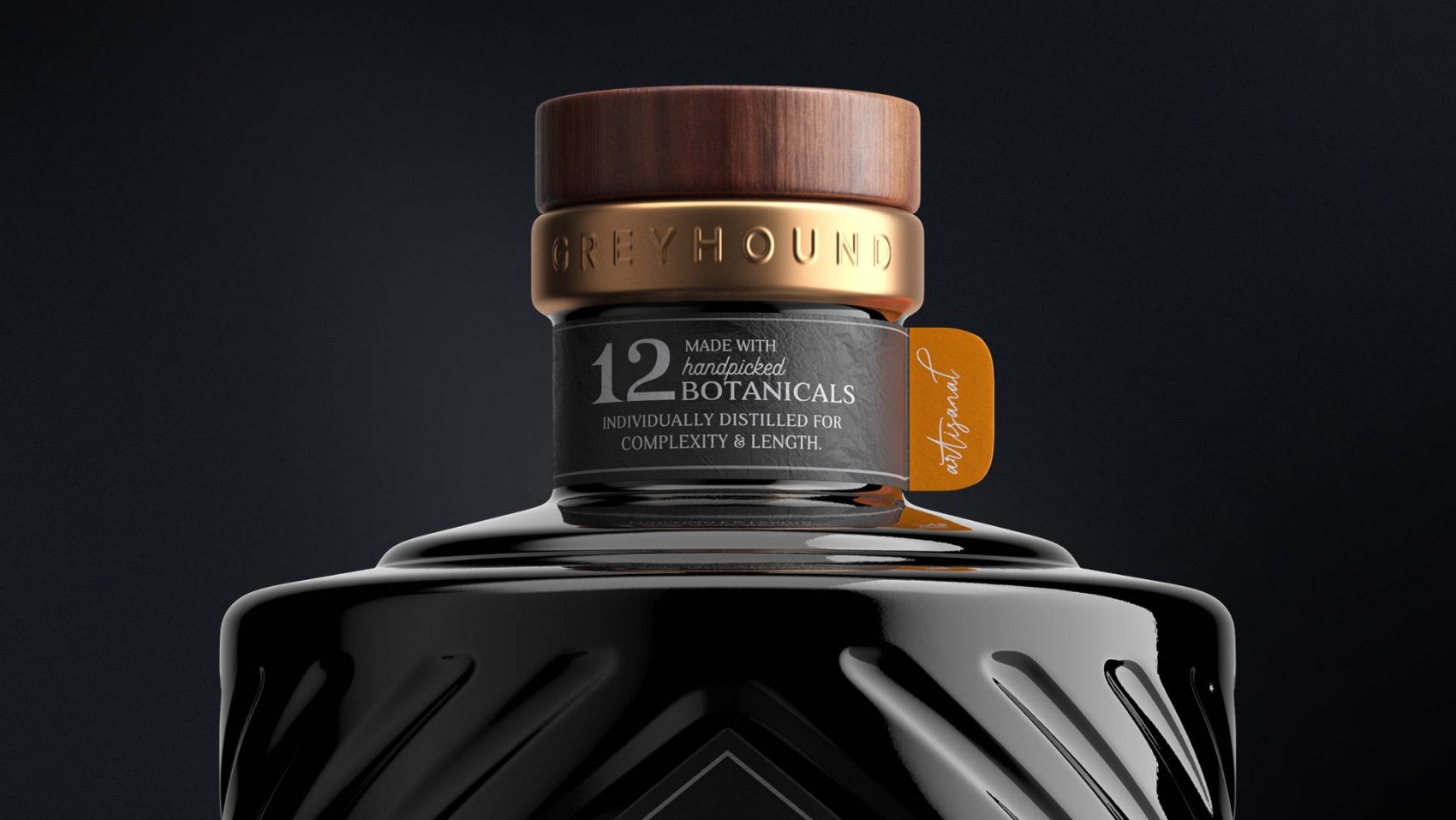 体现纯粹奢华包装的灵缇手工杜松子酒图片