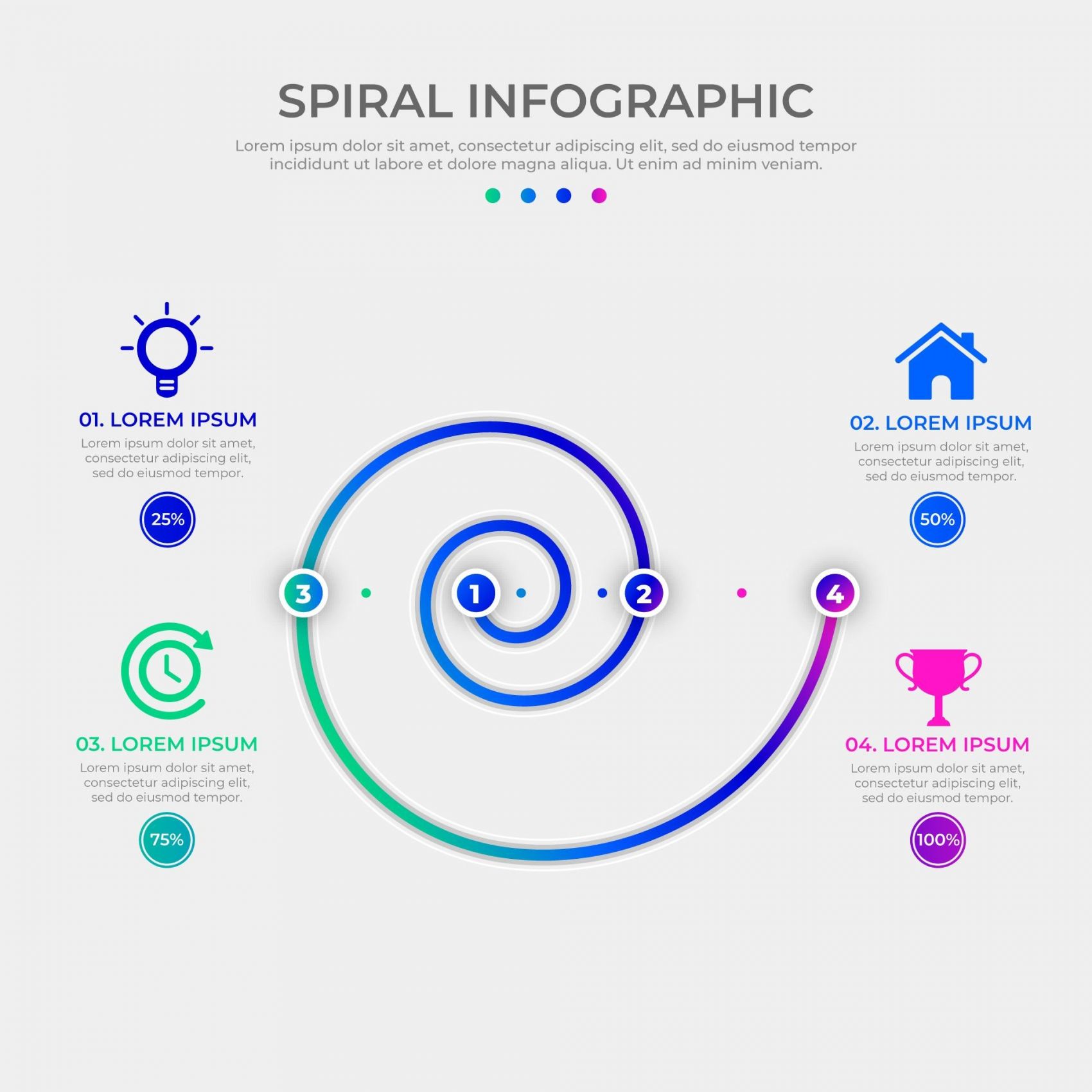 渐变旋转环形素材图片